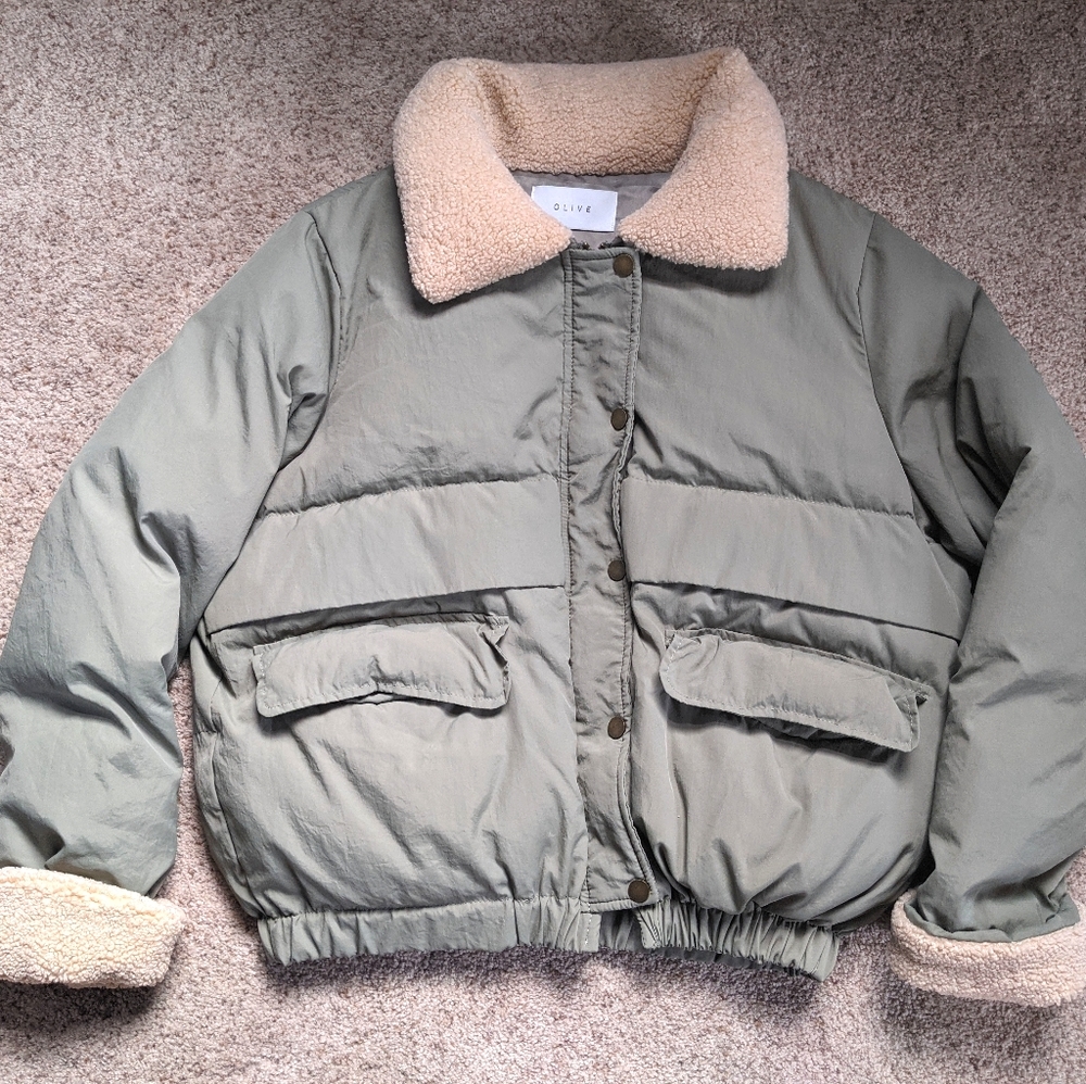 Aviator padded jacket